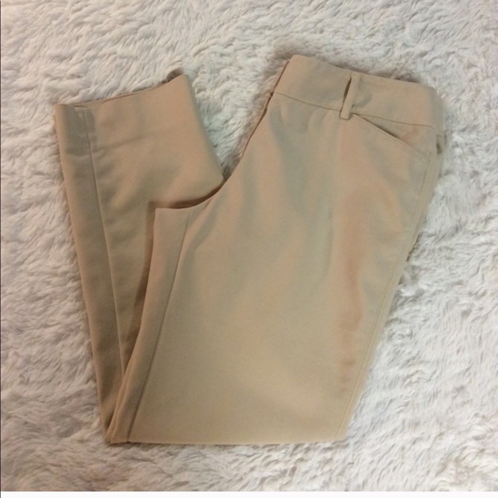 6R WHBM cream pants